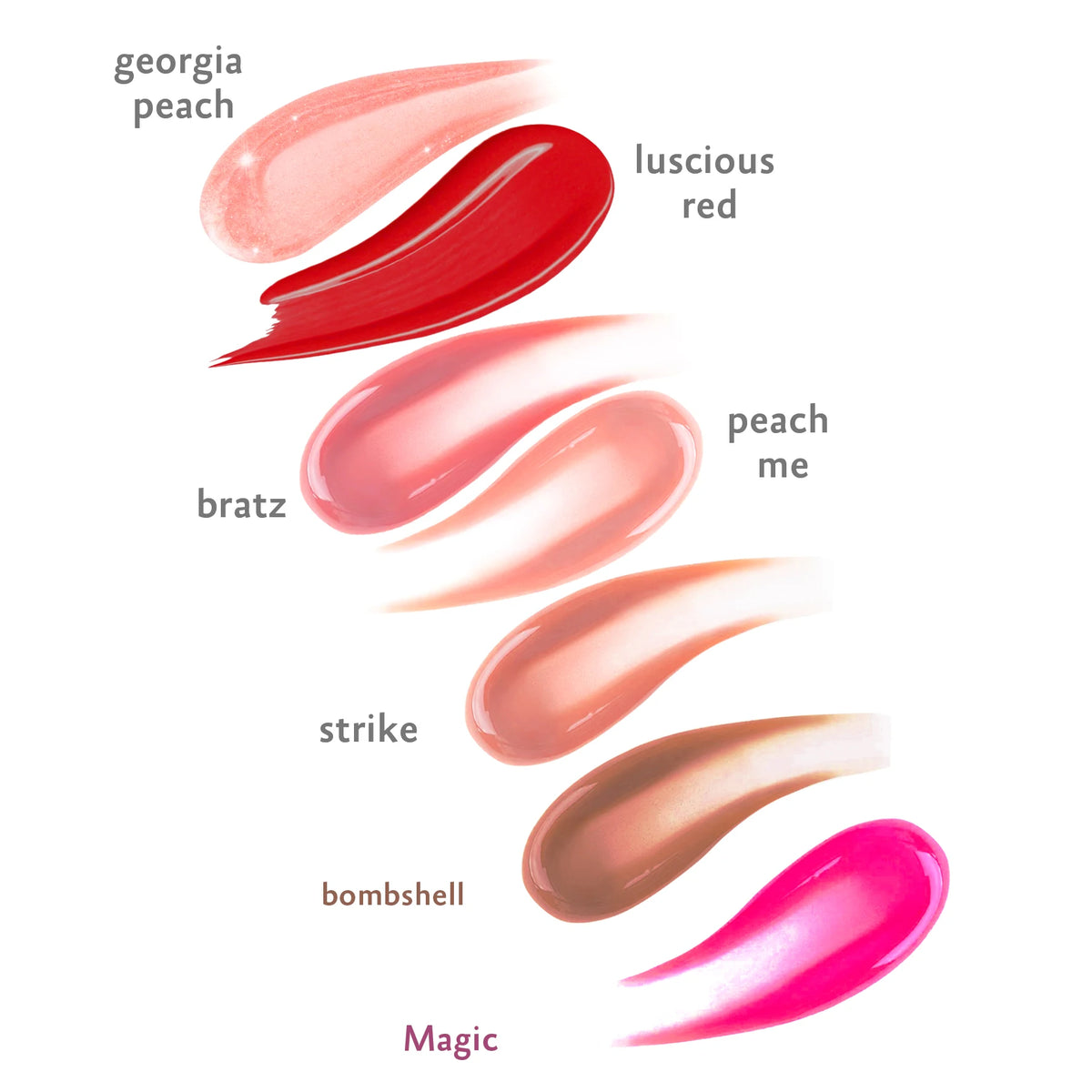 DIPS BEAUTY Bombshell nude brown lip gloss with glossy finish